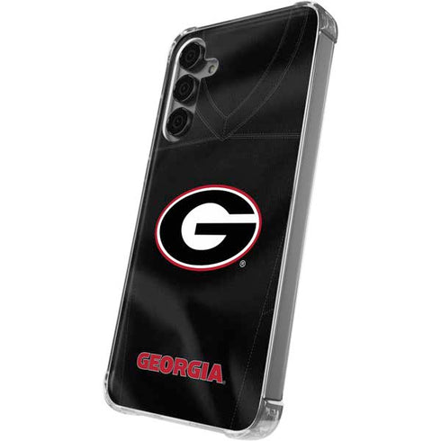University of Georgia Black Jersey Galaxy S24 Plus Clear Case